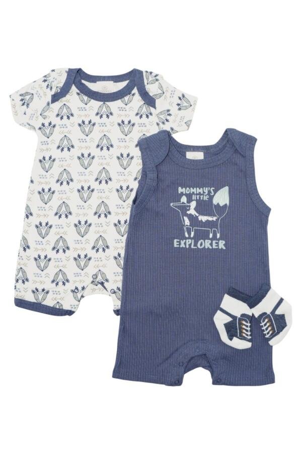 Animal Printed Bodysuit 2-Piece