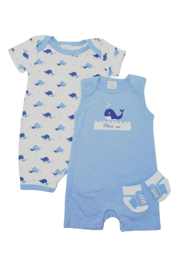 Whale Printed Bodysuit 2-Piece