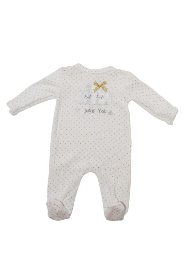 Cloud Print Polka Dot Long Sleeve Body Suit