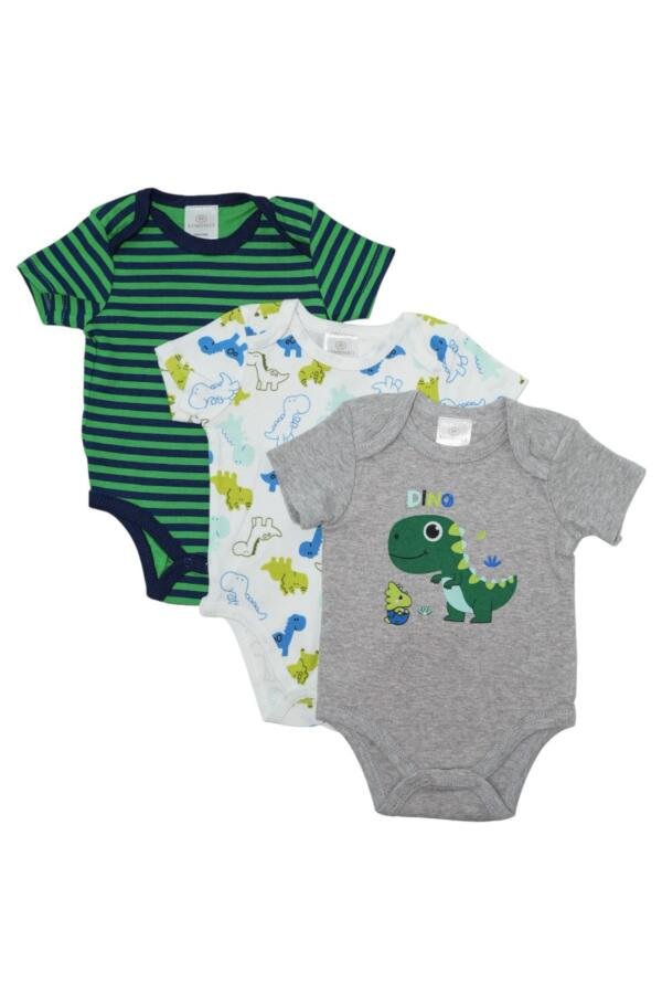 Dinosaur Print Short Sleeve with Pyjama 3-Piece