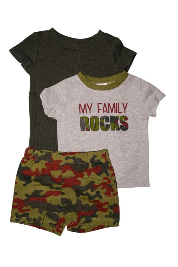 Army Print Baby BodySuit Set of 3