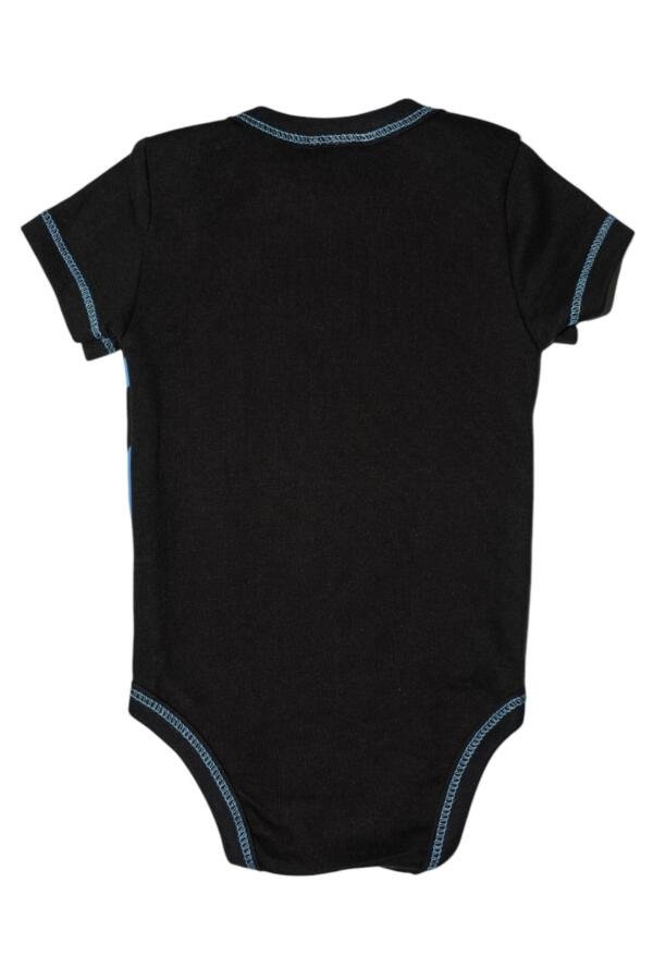 Black Printed Onesie Short Sleeve