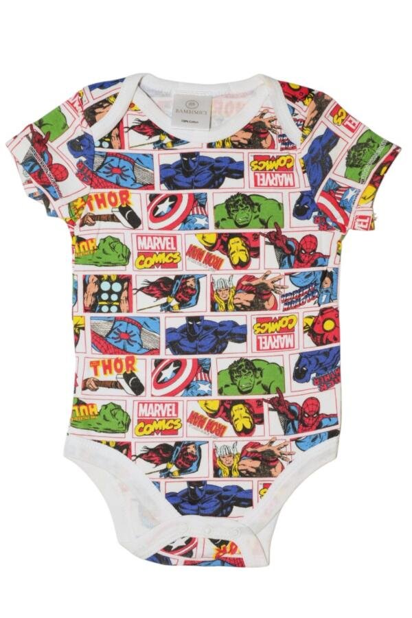 Car Print Onesie Short Sleeve
