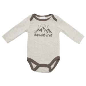 Mountain Print Long Sleeve Bodysuit with zipper and Pajama