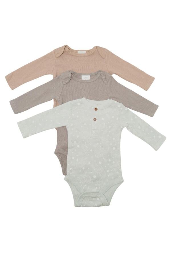Khai Long Sleeve Bodysuit 3-Piece