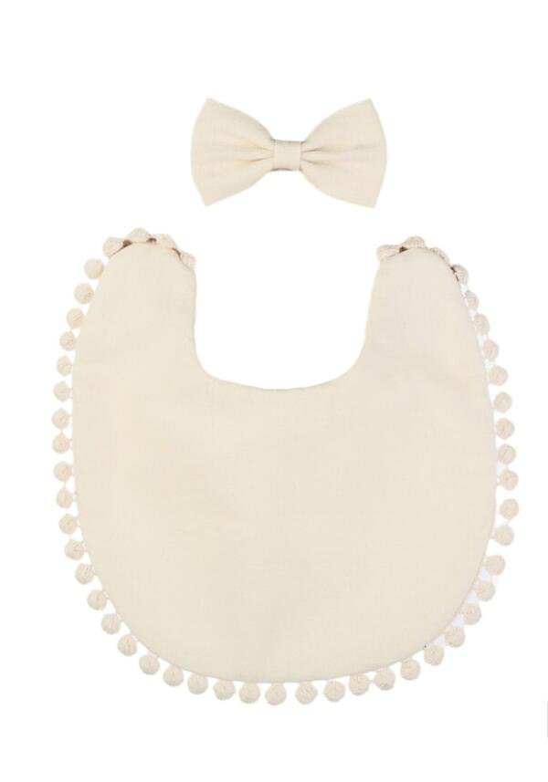 Stealla Small Ribbon Headband and Baby Bib for Infants & Babies