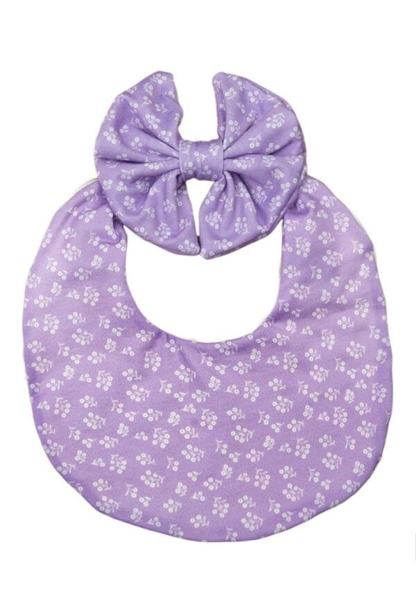 Luna Ribbon Headband & Baby Bib Set