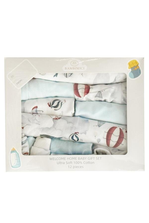 Welcome Home Baby Set for Baby Boy Box of 12