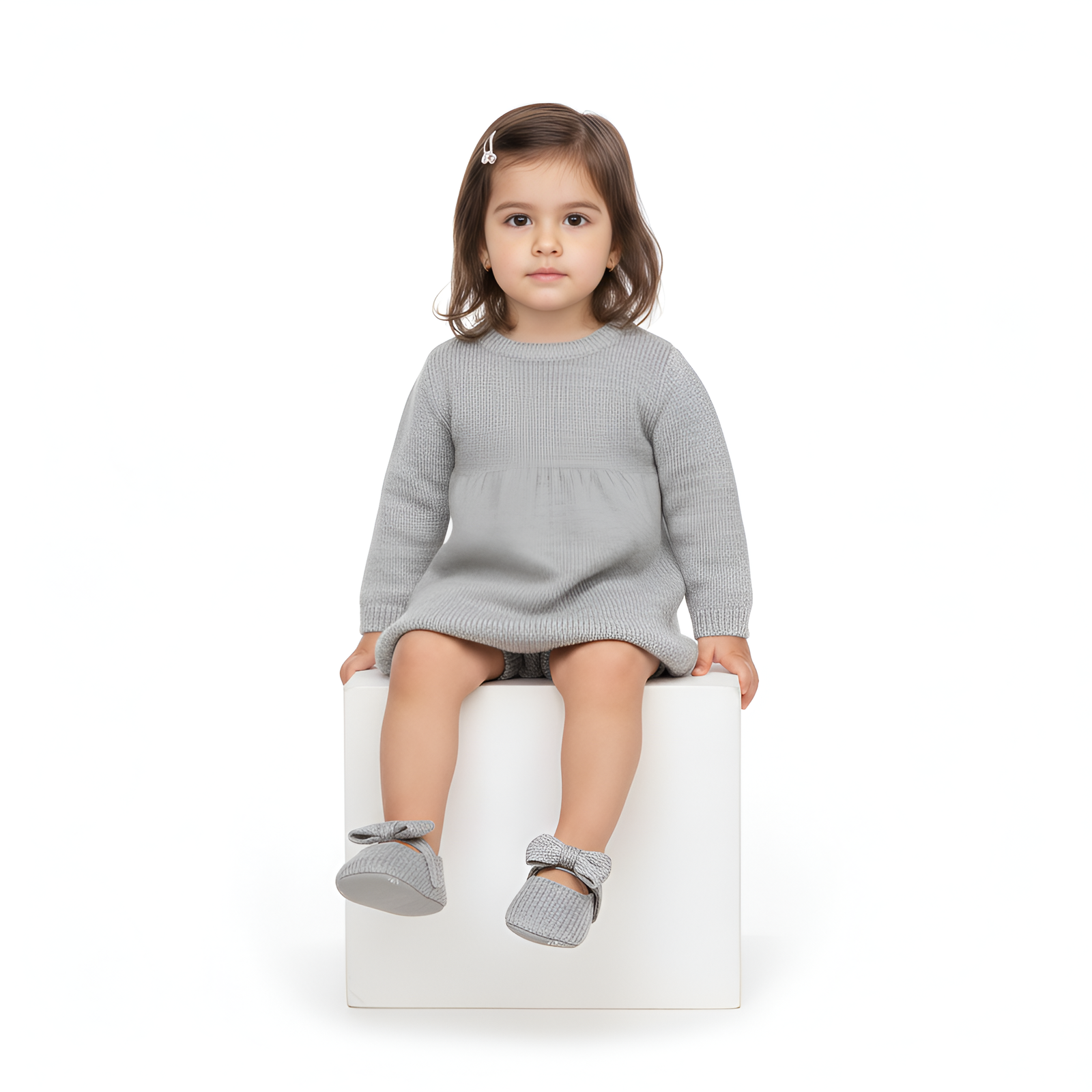 Bella Bow Baby Shoes β Grey, Black, White, Pink, Red β 0 to 18 Months - Image 14