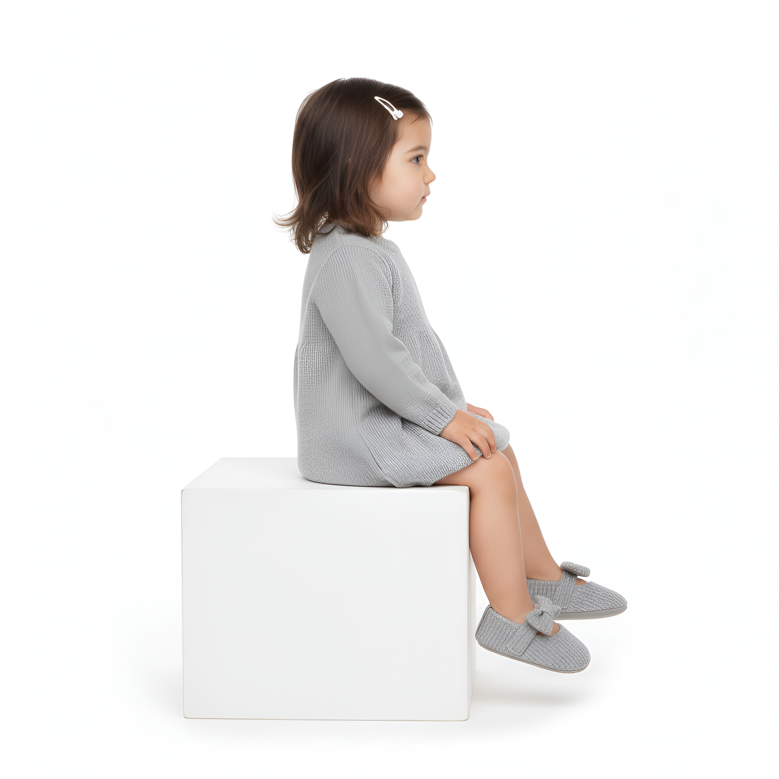 Bella Bow Baby Shoes β Grey, Black, White, Pink, Red β 0 to 18 Months - Image 12