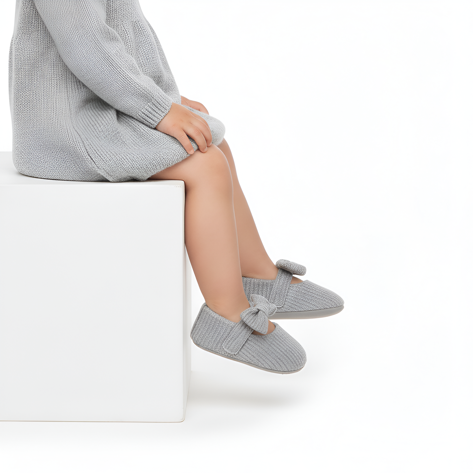 Bella Bow Baby Shoes β Grey, Black, White, Pink, Red β 0 to 18 Months - Image 11