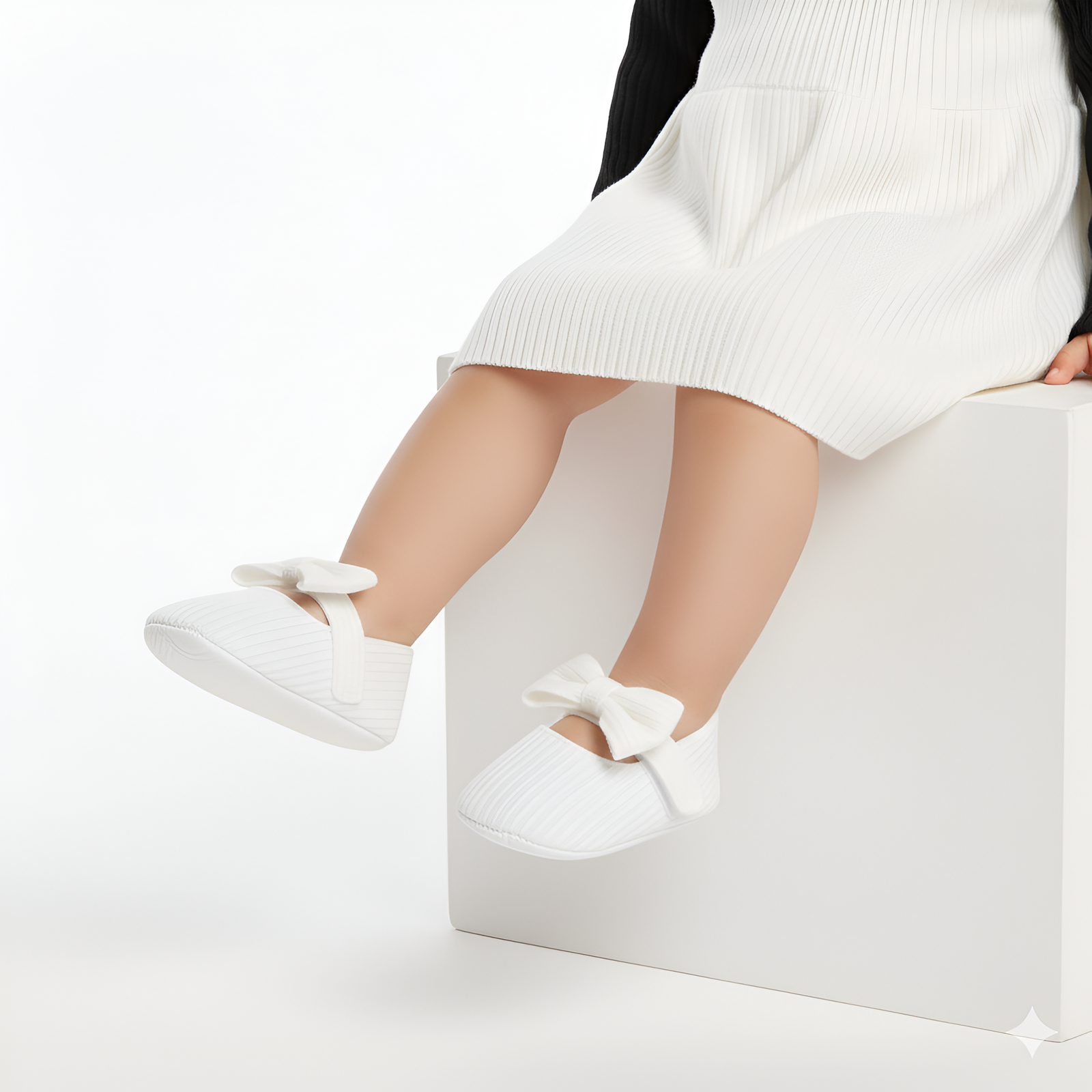 Bella Bow Baby Shoes β Grey, Black, White, Pink, Red β 0 to 18 Months - Image 6