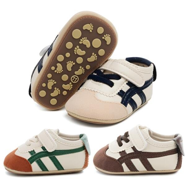 Bimbo Sportivo Sneakers – Brown, Green, Black – 0 to 18 Months