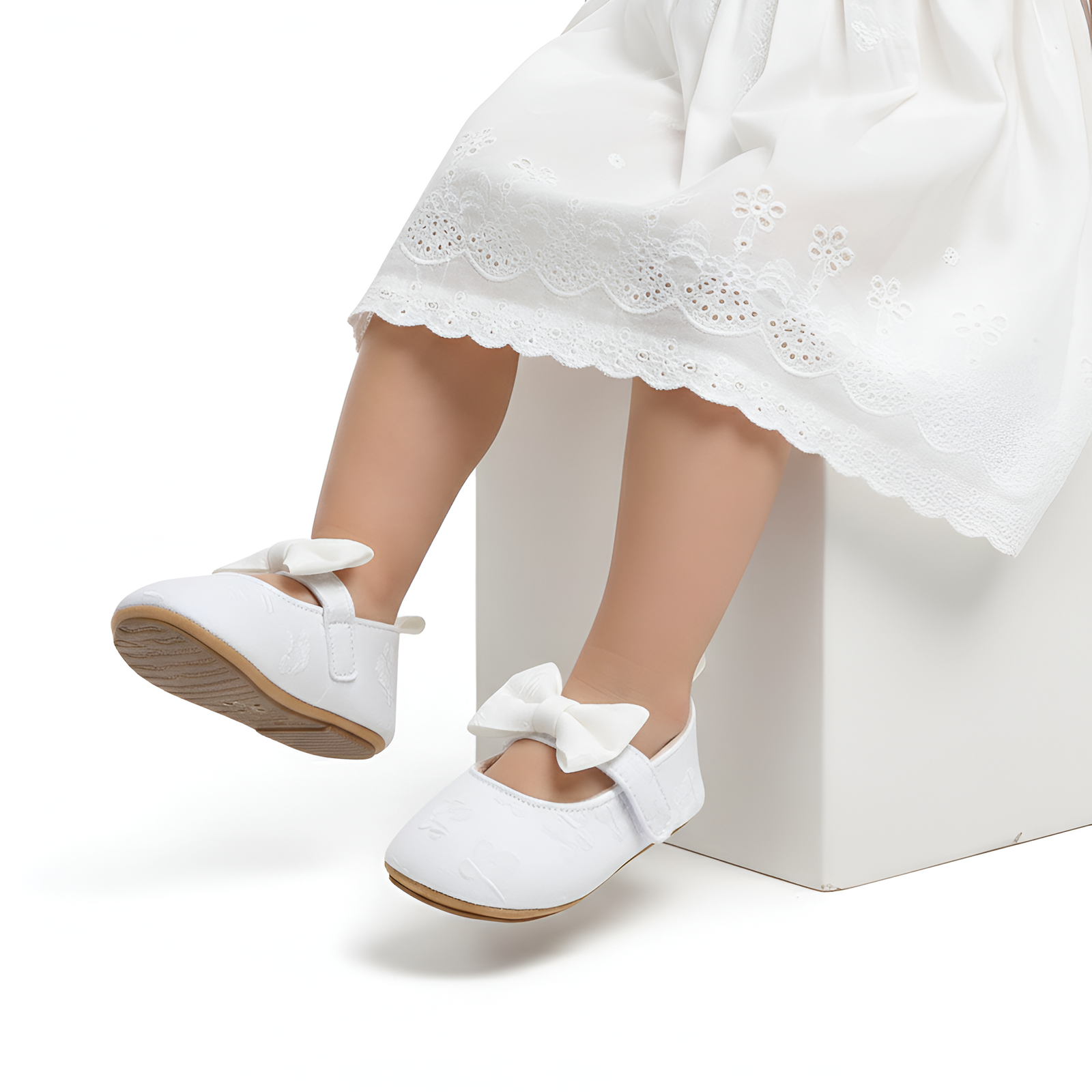 Floral Bloom Baby Ballerinas β Pink, White β 0 to 18 Months - Image 8