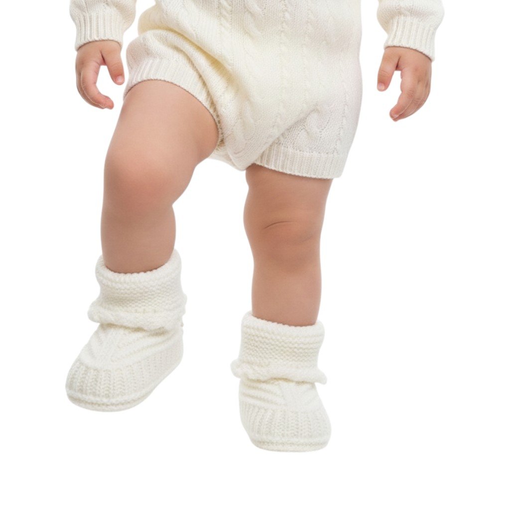 Baby Cute Socks for Newborns & Infants β White, Cream β 0 to 1 Year - Image 7