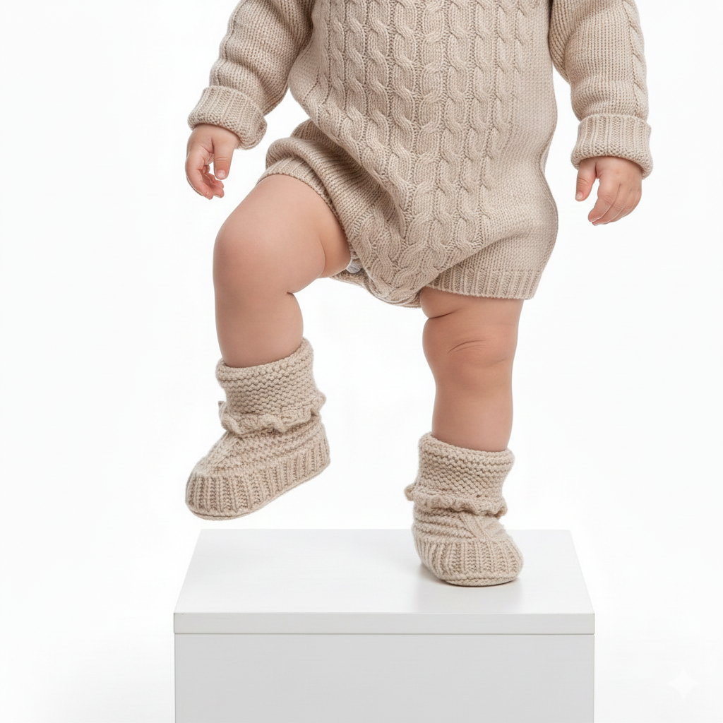 Baby Cute Socks for Newborns & Infants β White, Cream β 0 to 1 Year - Image 13