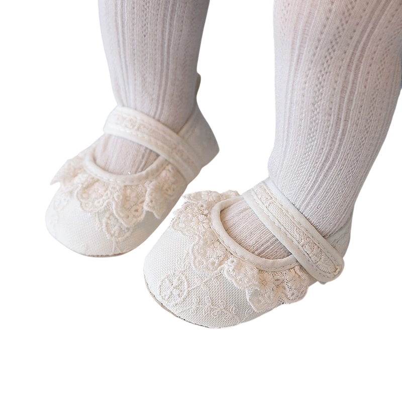 Baby Blossom Lace Mary Jane Shoes β Cream & White β 0 to 18 Months - Image 7