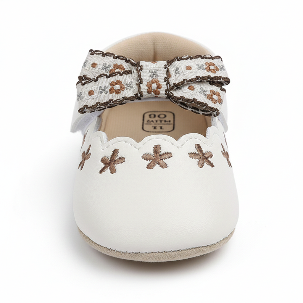 Baby Vintage Blossom Mary Jane Shoes β Cream, Brown & Black β 0 to 18 Months - Image 19