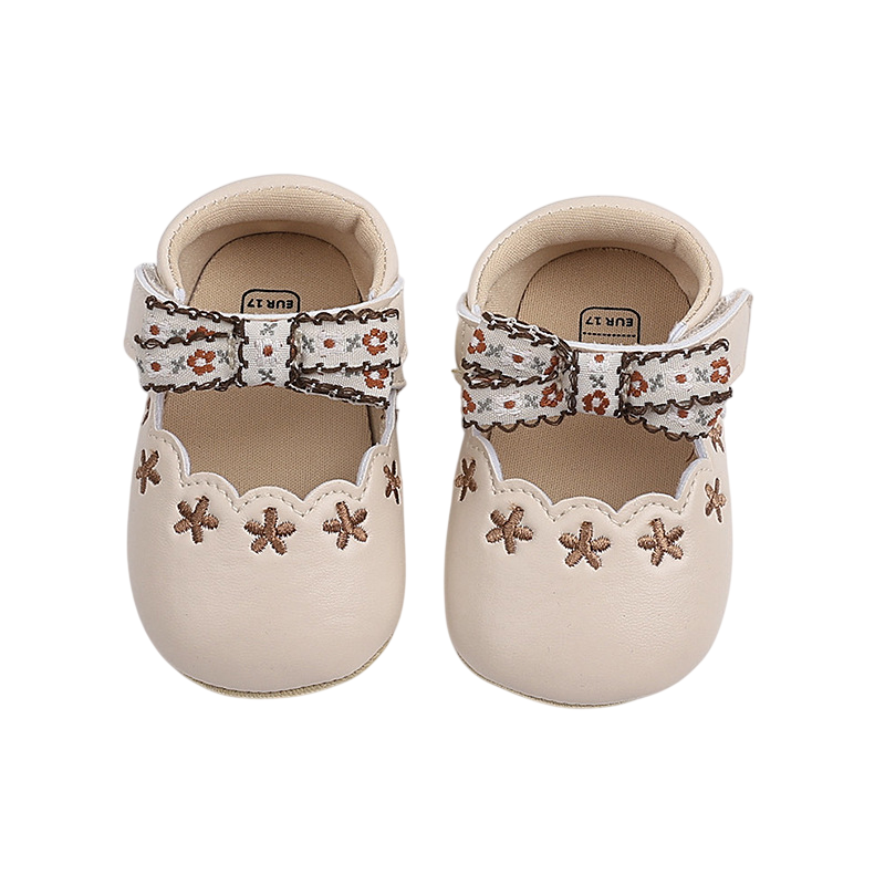 Baby Vintage Blossom Mary Jane Shoes β Cream, Brown & Black β 0 to 18 Months - Image 15