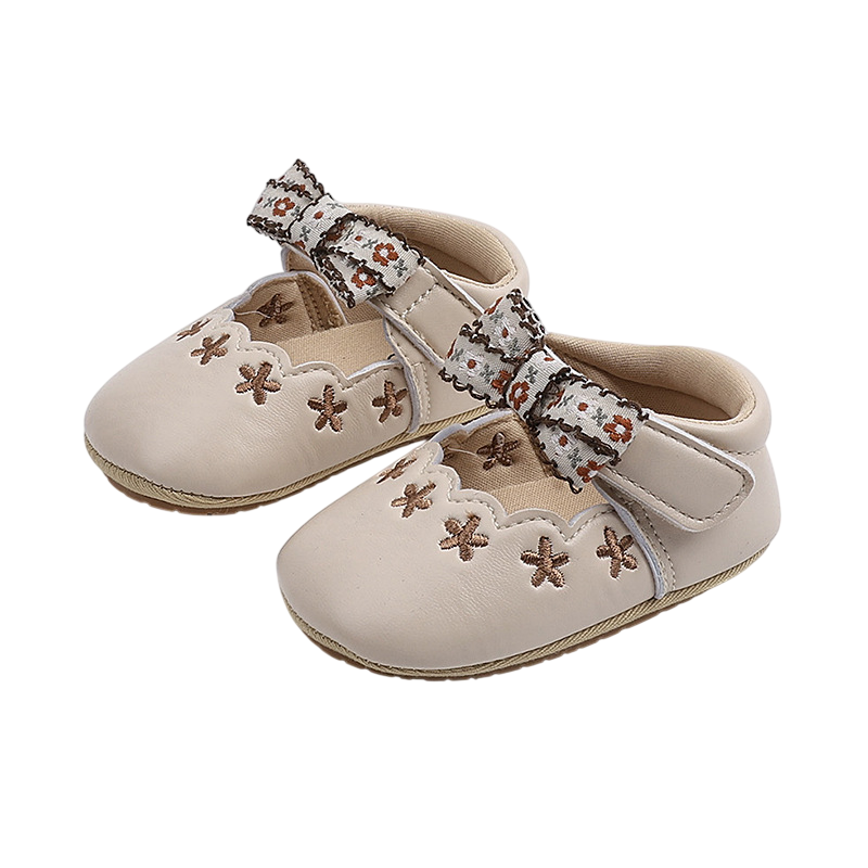 Baby Vintage Blossom Mary Jane Shoes β Cream, Brown & Black β 0 to 18 Months - Image 14