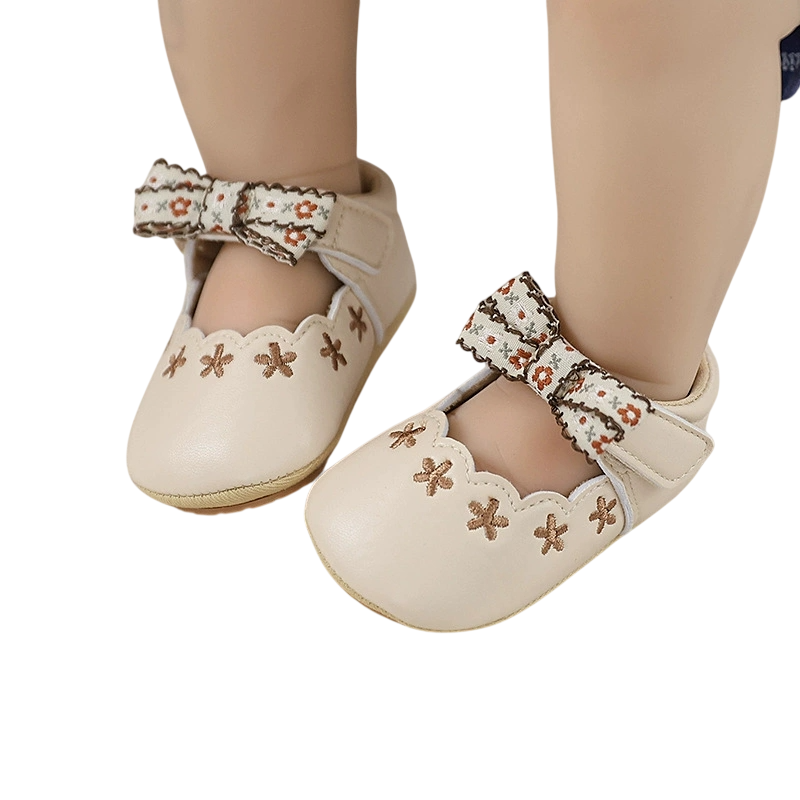 Baby Vintage Blossom Mary Jane Shoes β Cream, Brown & Black β 0 to 18 Months - Image 11