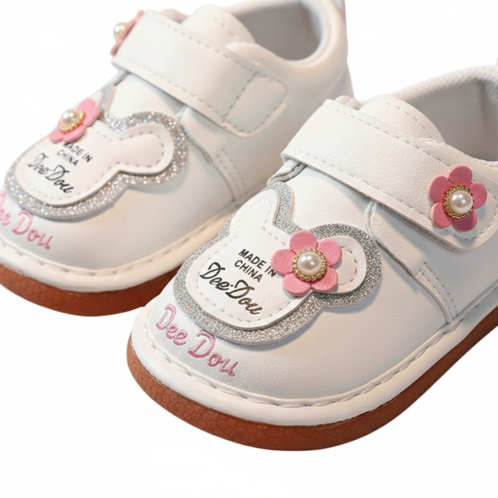 Baby Musical Mick Mouse First Walker Shoes β White & Pink β 0 to 24 Months - Image 5