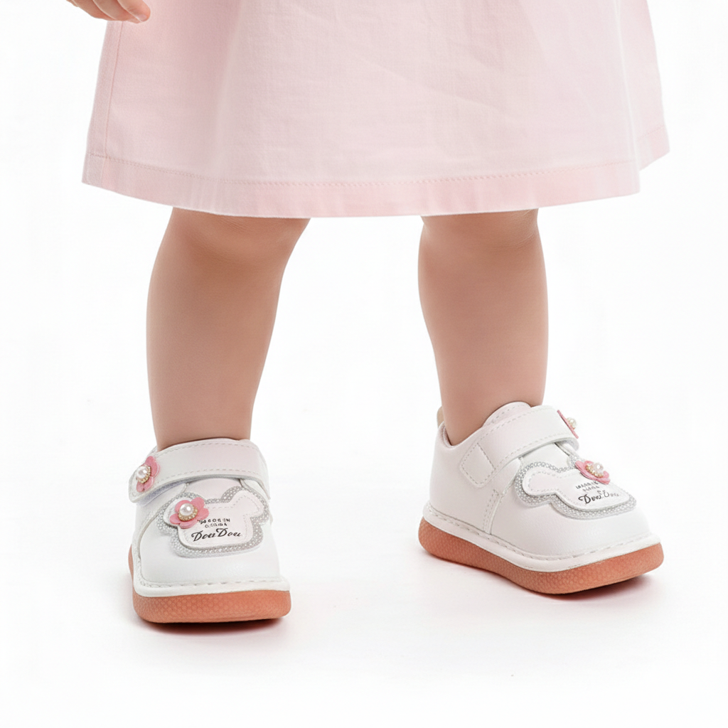 Baby Musical Mick Mouse First Walker Shoes β White & Pink β 0 to 24 Months - Image 7