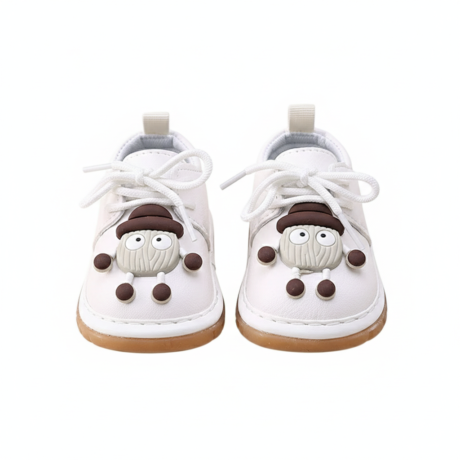 Baby Cartoon Bug Casual Shoes – Brown, Cream & Pink – 0 to 24 Months