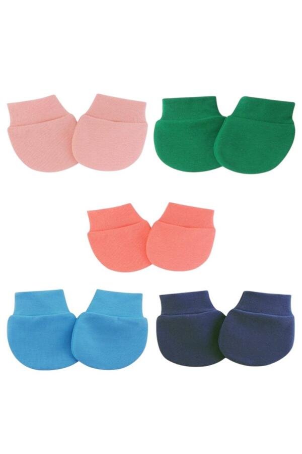 5 pcs Little Snuggles Mittens Multicolor