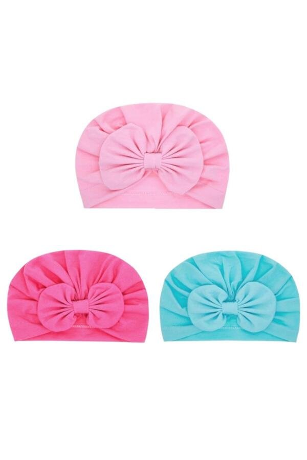 3 pcs TinyTwist Baby Turban Multicolor