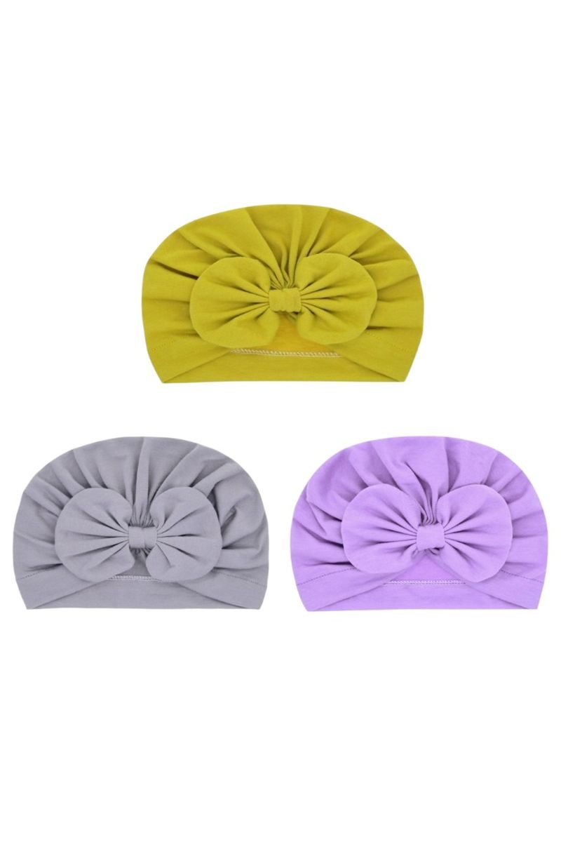 3 pcs TinyTwist Baby Turban Multicolor