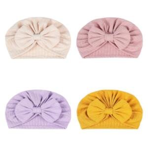 4 pcs BabyBow Turban Hat Multicolor