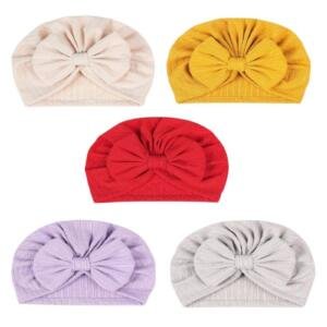 5 pcs BabyBow Turban Hat Multicolor