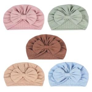 5 pcs BabyBow Turban Hat Multicolor