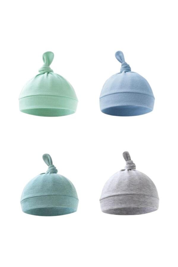 Set of 4 TinyTops Baby Beanies A