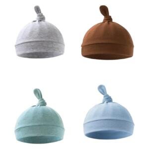 Set of 4 TinyTops Baby Beanies D