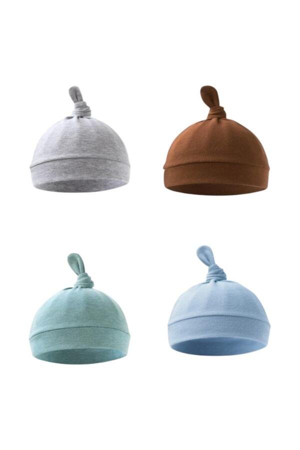 Set of 4 TinyTops Baby Beanies D