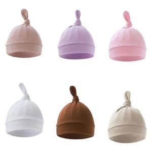 Set of 6 TinyTops Baby Beanies E