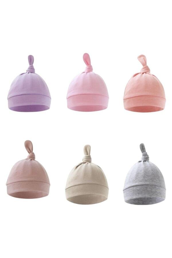 Set of 6 TinyTops Baby Beanies G