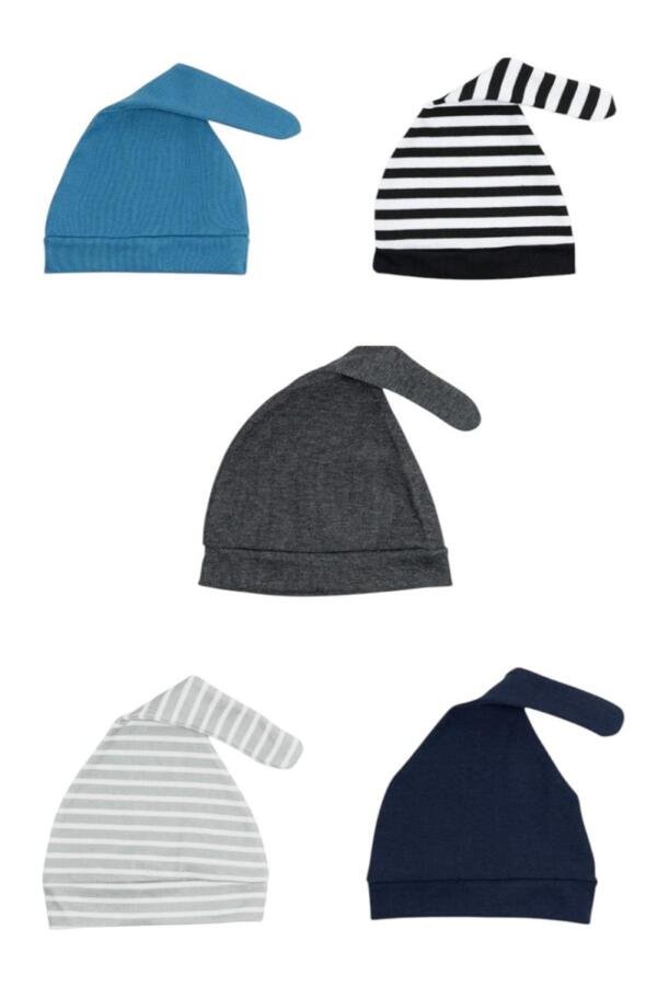 Set of 5 TinyTops Baby Beanies J
