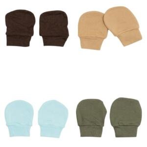 4 pcs Little Snuggles Mittens Multicolor
