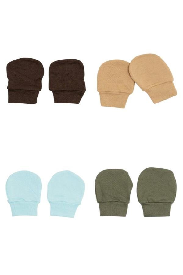 4 pcs Little Snuggles Mittens Multicolor