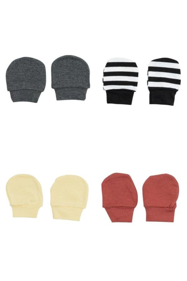 4 pcs Little Snuggles Mittens Multicolor