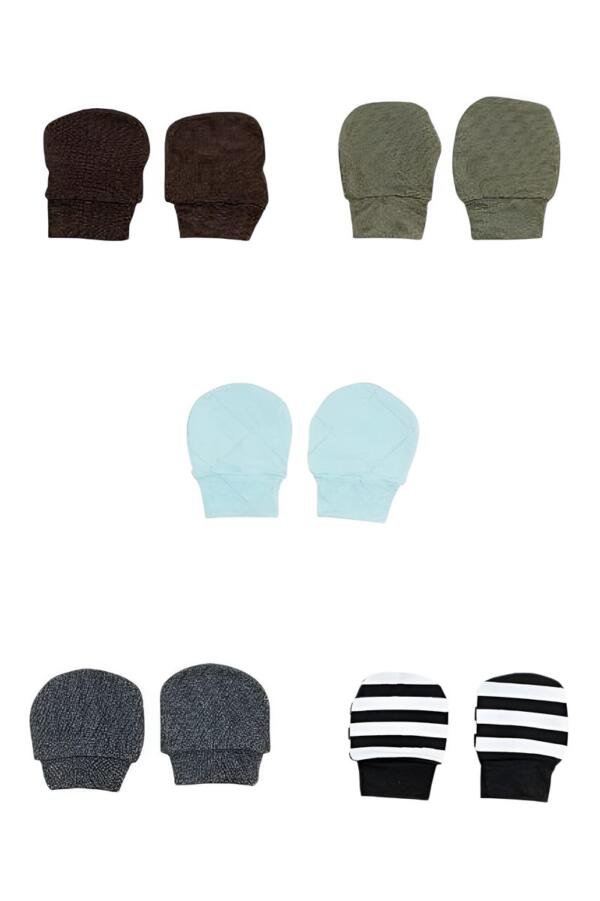 5 pcs Little Snuggles Mittens Multicolor