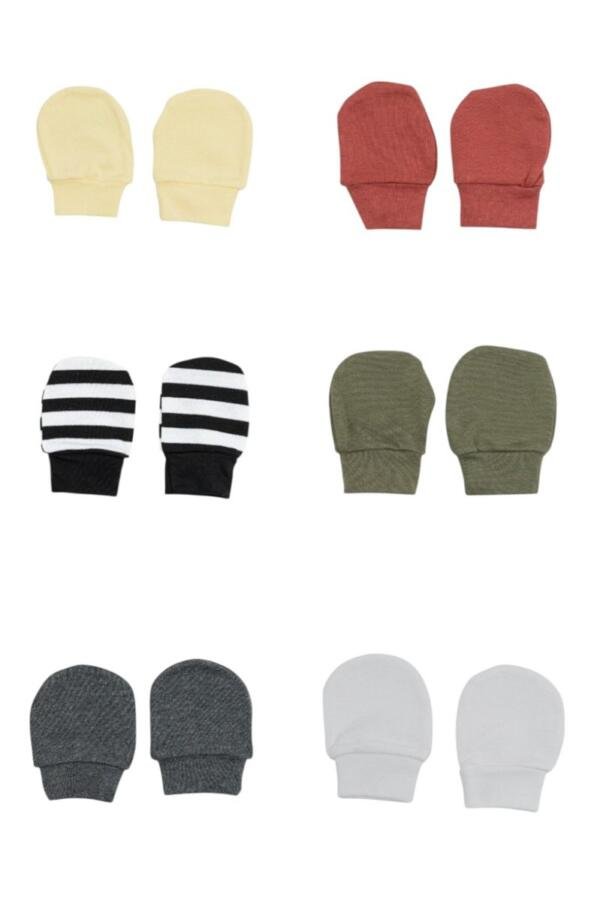 6 pcs Little Snuggles Mittens Multicolor