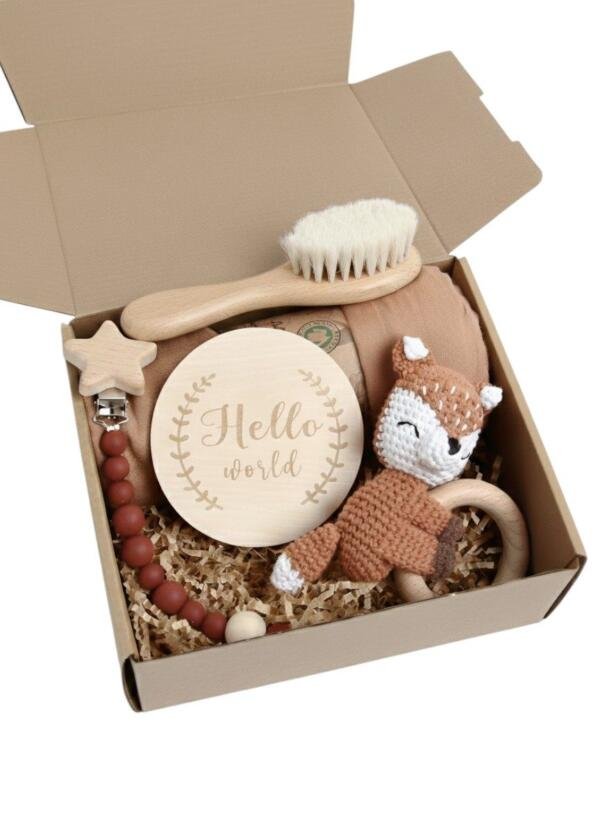 Multi-Purpose Baby Gift Box Rust