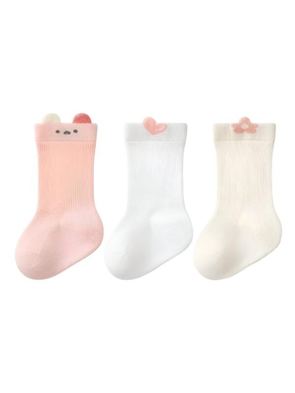 Cute Character Baby Socks 3 sets