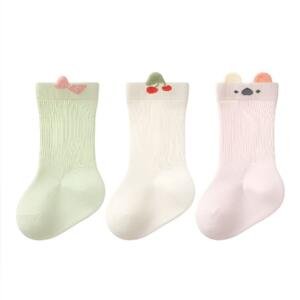 Cute Cherry Character Baby Socks 3 sets