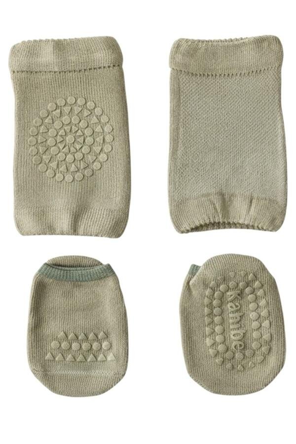 2-Piece Baby Knee Protective Knee Pad Set Olive