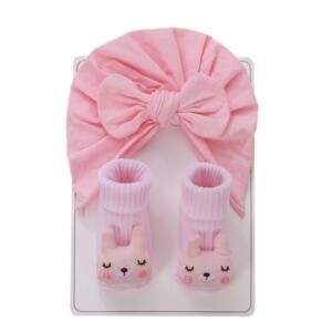 Kitten Dream Baby Turban & Socks Set